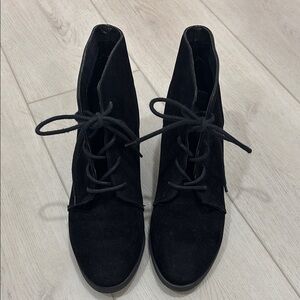Black Suede Women's Ankle Boots